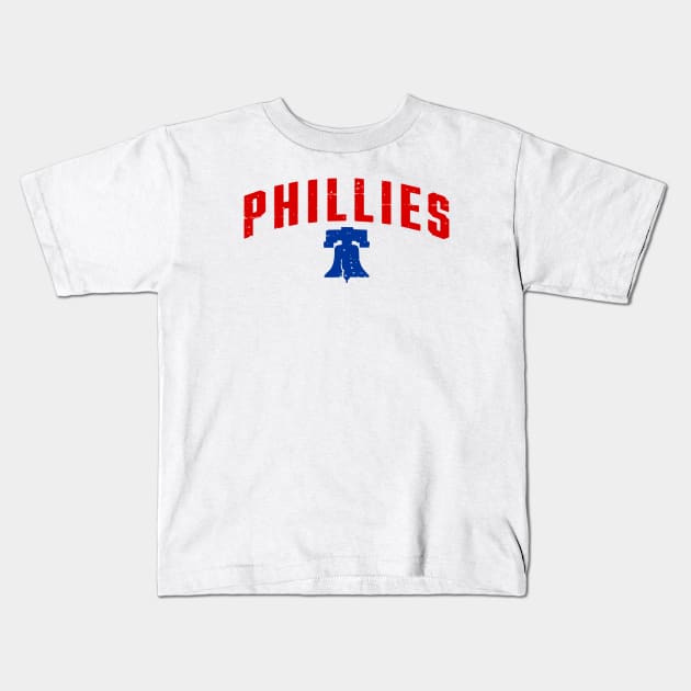 PHILLIES with Liberty Bell Kids T-Shirt by Throwzack